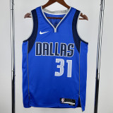 2022-23 Dallas Mavericks THOMPSON #31 Blue Away Top Quality Hot Pressing NBA Jersey