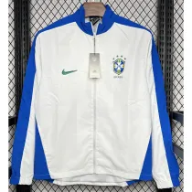2024-25 Brazil White Windbreaker (蓝边)