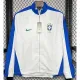 2024-25 Brazil White Windbreaker (蓝边)