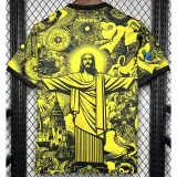 2024-25 Brazil Yellow Special Edition Fans Soccer Jersey (耶稣黄色)