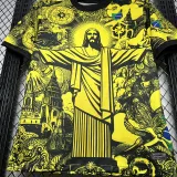 2024-25 Brazil Yellow Special Edition Fans Soccer Jersey (耶稣黄色)