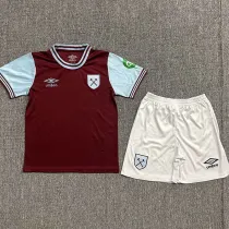 2024-25 West Ham Home Kids Soccer Jersey