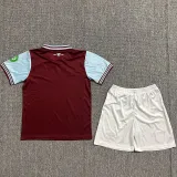 2024-25 West Ham Home Kids Soccer Jersey
