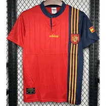 1996 Spain Home Retro Soccer Jersey