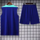 2024-25 Brazil Blue Tank top and shorts suit