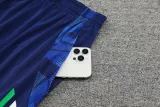 2024-25 Italy Royal blue Tank top and shorts suit