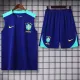 2024-25 Brazil Blue Tank top and shorts suit