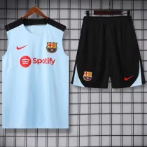 2024-25 BAR Light blue Tank top and shorts suit