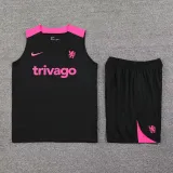 2024-25 CHE Black Tank top and shorts suit