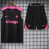 2024-25 CHE Black Tank top and shorts suit