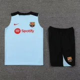 2024-25 BAR Light blue Tank top and shorts suit