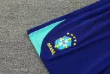 2024-25 Brazil Fancy blue Tank top and shorts suit