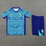2024-25 Brazil Fancy blue Training Short Suit
