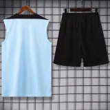 2024-25 BAR Light blue Tank top and shorts suit