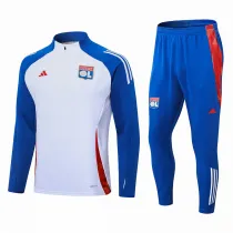 2024-25 Lyon White Half Pull Tracksuit (半拉链)