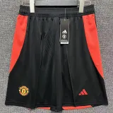 2024-25 Man Utd Black Shorts Pants