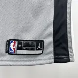 2020-21 SA Spurs LEONARD #2 Grey Top Quality Hot Pressing NBA Jersey (Trapeze Edition) 飞人版