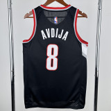 2022-23 Trail Blazers AVDIJA #8 Black Top Quality Hot Pressing NBA Jersey