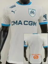 2024-25 Marseille Home Player Version Soccer Jersey (Print all Sponsor)