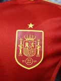 2024-25 Spain Home Long Sleeve Player Version Soccer Jersey (长袖球员)
