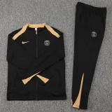 2024-25 PSG Black Jacket Tracksuit