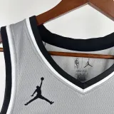 2020-21 SA Spurs LEONARD #2 Grey Top Quality Hot Pressing NBA Jersey (Trapeze Edition) 飞人版