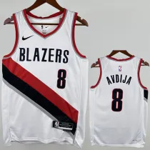 2022-23 Trail Blazers AVDIJA #8 White Top Quality Hot Pressing NBA Jersey