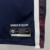 2024 Olympic Game USA LEONARD # 8 Dark Blue Basketball Jersey