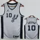 2020-21 SA Spurs SOCHAN #10 Grey Top Quality Hot Pressing NBA Jersey (Trapeze Edition) 飞人版