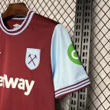 2024-25 West Ham Home Fans Soccer Jersey