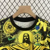 2024-25 Brazil Yellow Special Edition Kids Soccer Jersey (耶稣黄色)