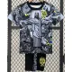 2024-25 Brazil Black Grey Special Edition Kids Soccer Jersey (耶稣灰黑)