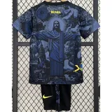 2024-25 Brazil Blue Special Edition Kids Soccer Jersey (耶稣蓝色)