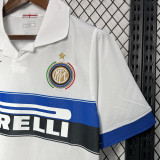 2009-2010 INT Away White Retro Soccer Jersey
