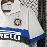 2009-2010 INT Away White Retro Soccer Jersey