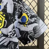2024-25 Brazil Black Grey Special Edition Kids Soccer Jersey (耶稣灰黑)