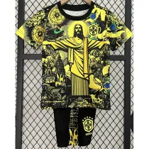 2024-25 Brazil Yellow Special Edition Kids Soccer Jersey *耶稣黄色