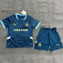 2024-25 Marseille Away Kids Soccer Jersey