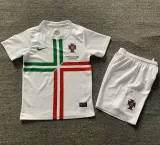 2012 Portugal Away Kids Retro Soccer Jersey