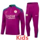 2024-25 PSG Rose red Kids Half Pull Tracksuit (童装)(半拉链)