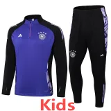2024-25 Germany Purple Kids Half Pull Tracksuit (童装)(半拉链)