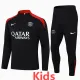 2024-25 PSG Black Kids Half Pull Tracksuit (童装)(半拉链)
