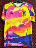 2024 Japan Yellow blue Special Edition Fans Soccer Jersey (七彩云)