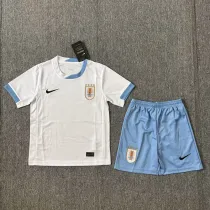 2024-25 Uruguay Away Kids Soccer Jersey