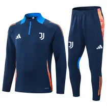 2024-25 JUV Royal blue Half Pull Tracksuit (半拉链)