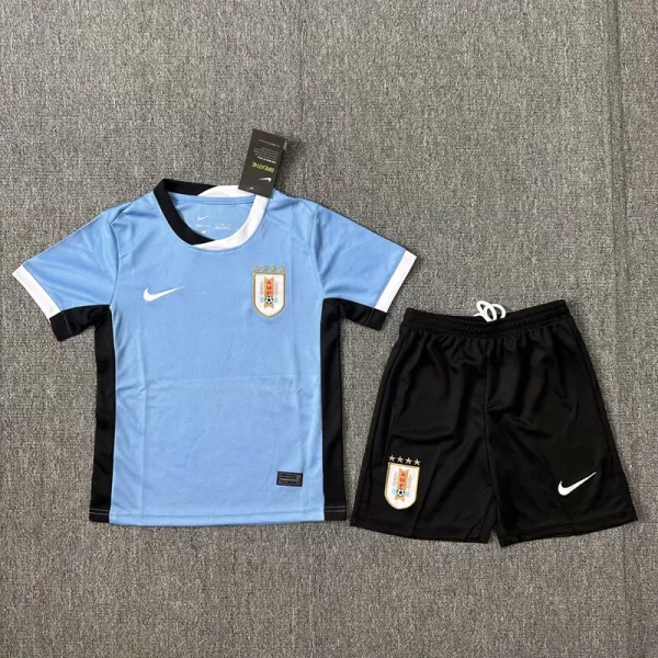 2024-25 Uruguay Home Kids Soccer Jersey