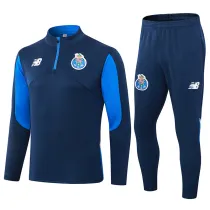 2024-25 Porto Royal blue Half Pull Tracksuit (半拉链)