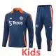2024-25 Man Utd Royal blue Kids Half Pull Tracksuit (童装)(半拉链)