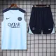 2024-25 PSG Light blue Tank top and shorts suit