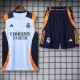2024-25 RMA Light blue Tank top and shorts suit
